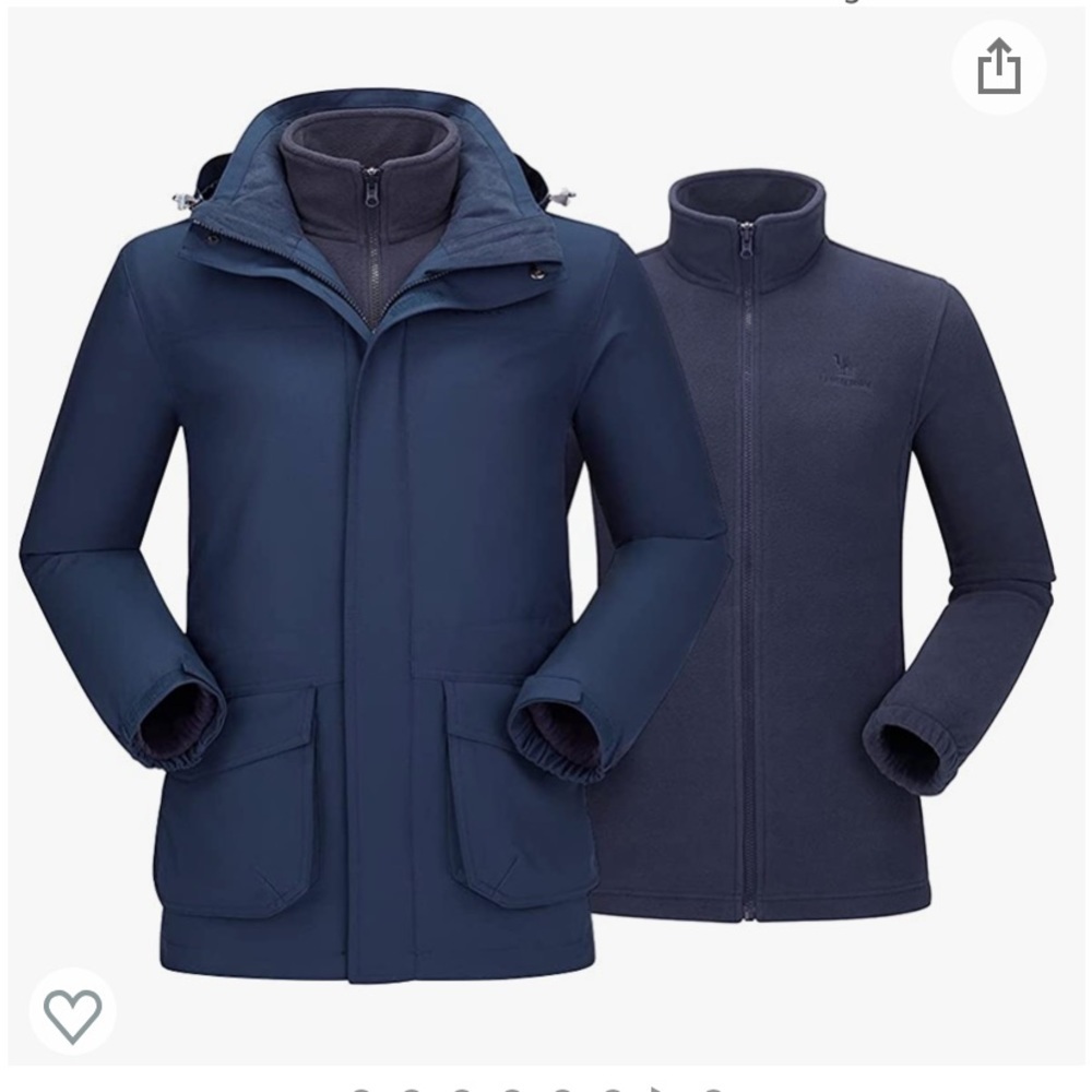 ❄️CAMEL CROWN 3-in-1 Ski Jacket - Waterproof - Winter Coat❄️   NWT